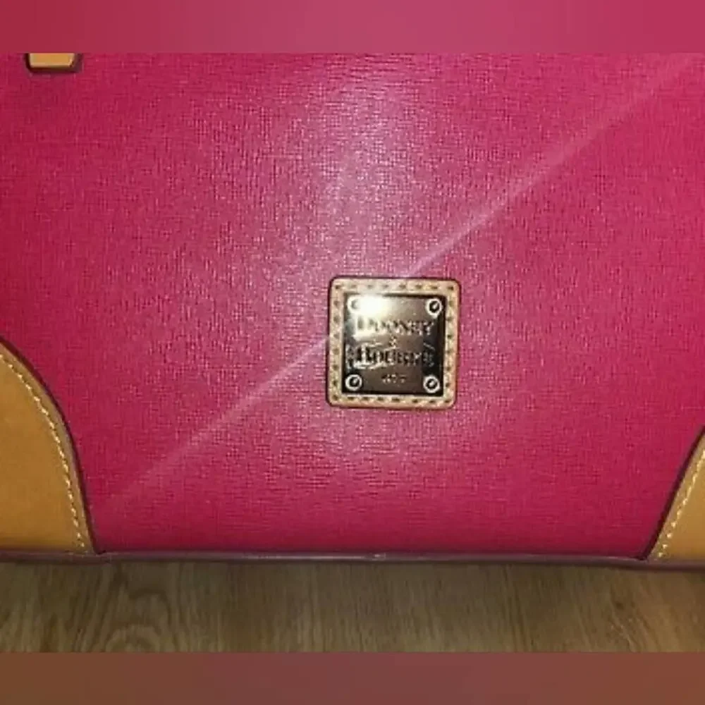 Dooney & Bourke Saffiano Fuscia Dover Tote - Hot Pink‎ purse new!!!